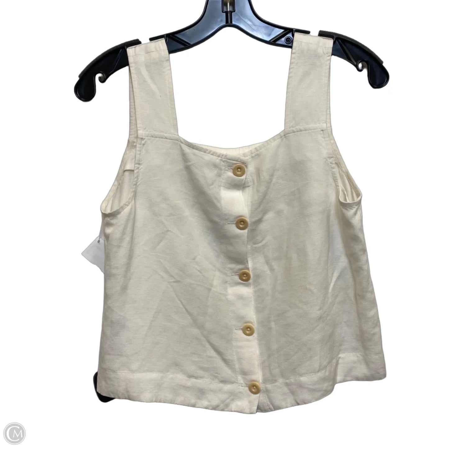 Top Sleeveless By Madewell In Cream, Size: Xxs