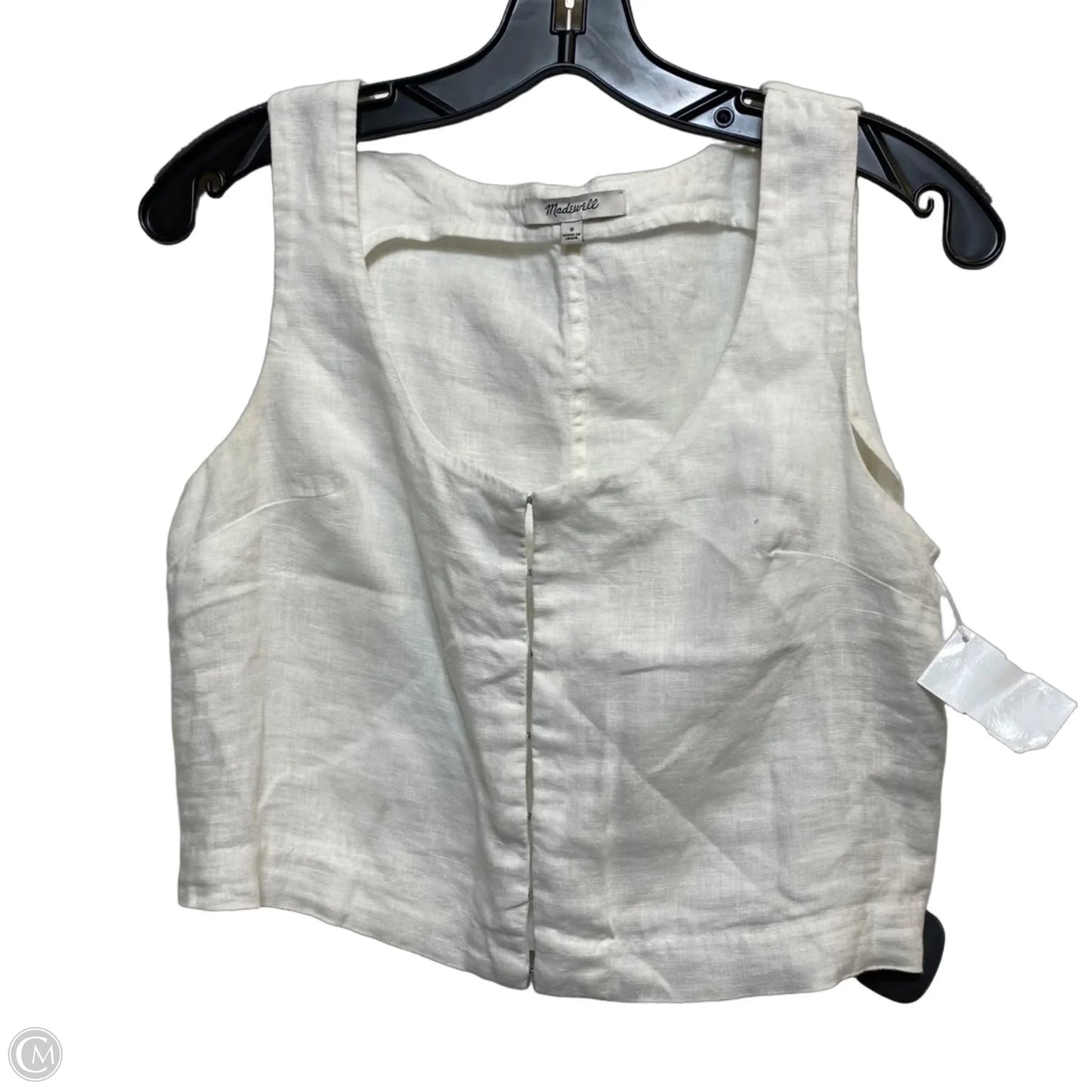 Top Sleeveless By Madewell In White, Size: Xs