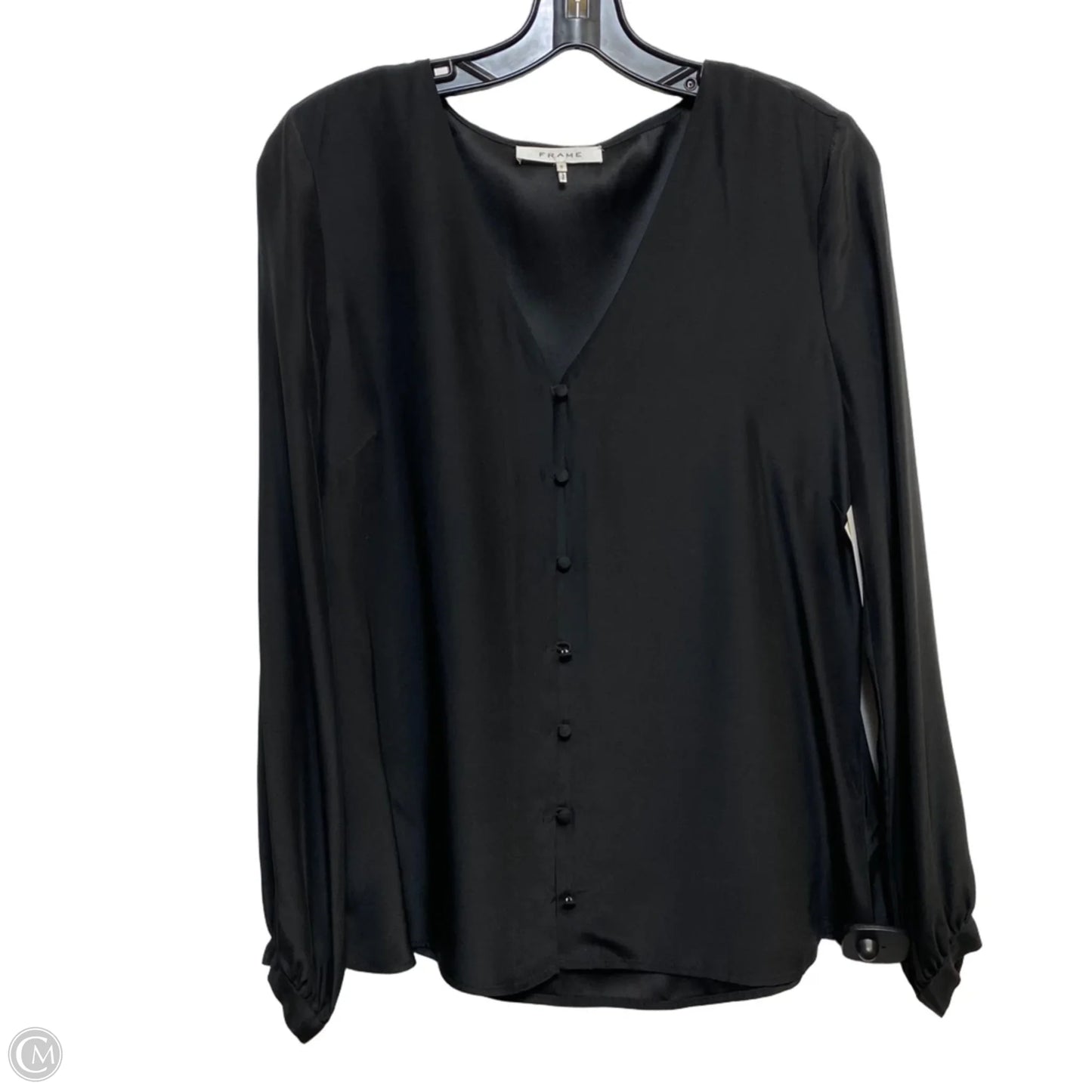 Blouse Designer By Frame In Black, Size: S