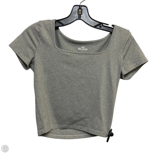 Top Short Sleeve Basic By Hollister In Grey, Size: S
