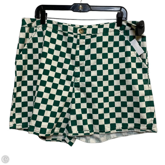Shorts By Wild Fable In Green & White, Size: Xl