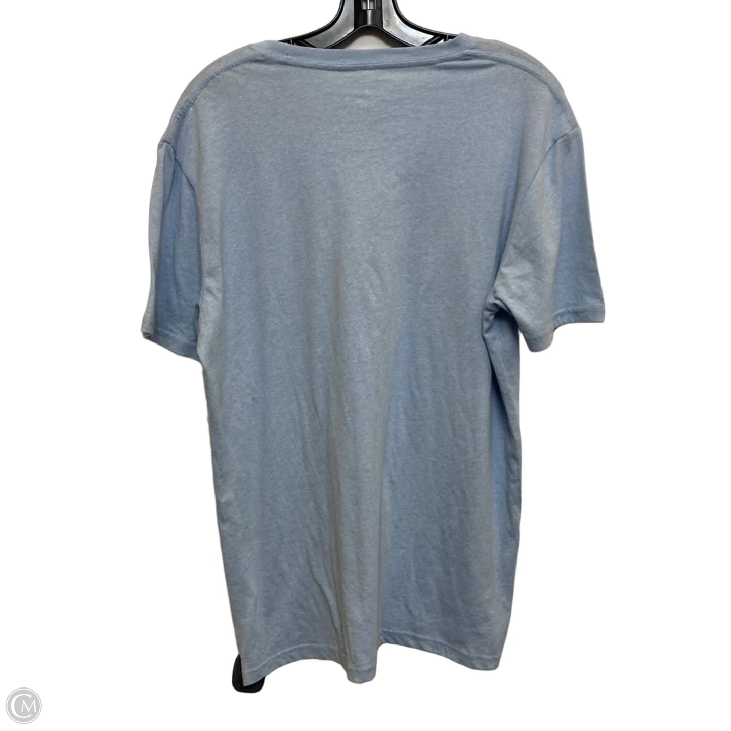 Top Short Sleeve By Cme In Blue, Size: L