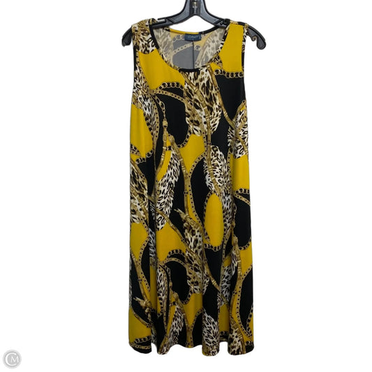 Dress Casual Short By Scarlett In Black & Yellow, Size: Xl