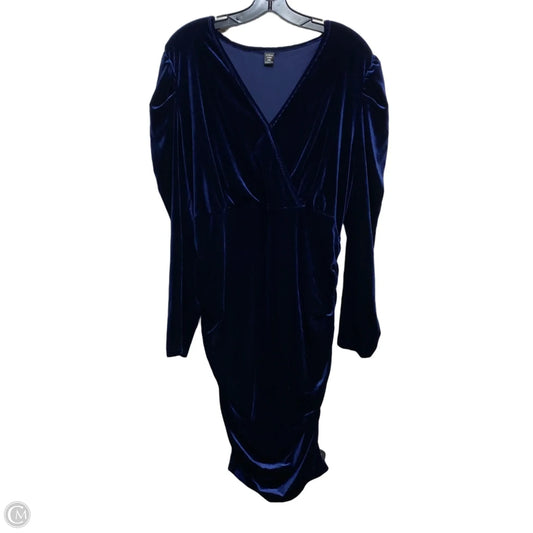 Dress Party Midi By Shein In Blue, Size: 2x
