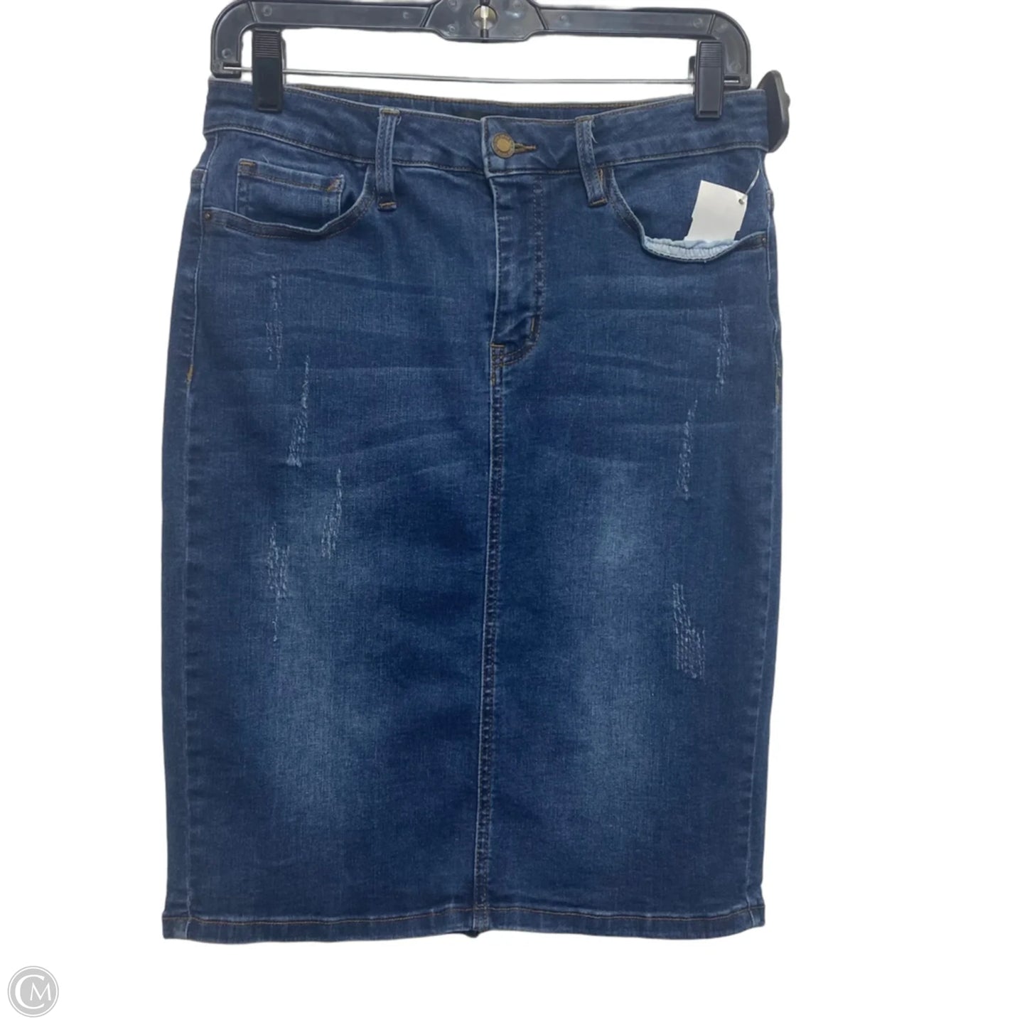 Skirt Mini & Short By Clothes Mentor In Blue Denim, Size: S