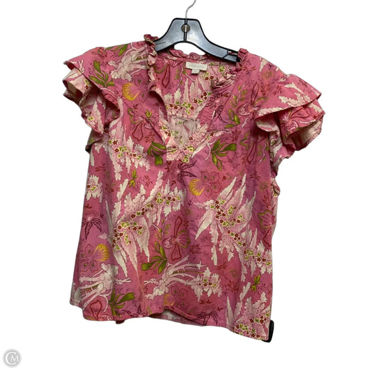 Top Short Sleeve By Jennifer & Grace In Pink, Size: Xl