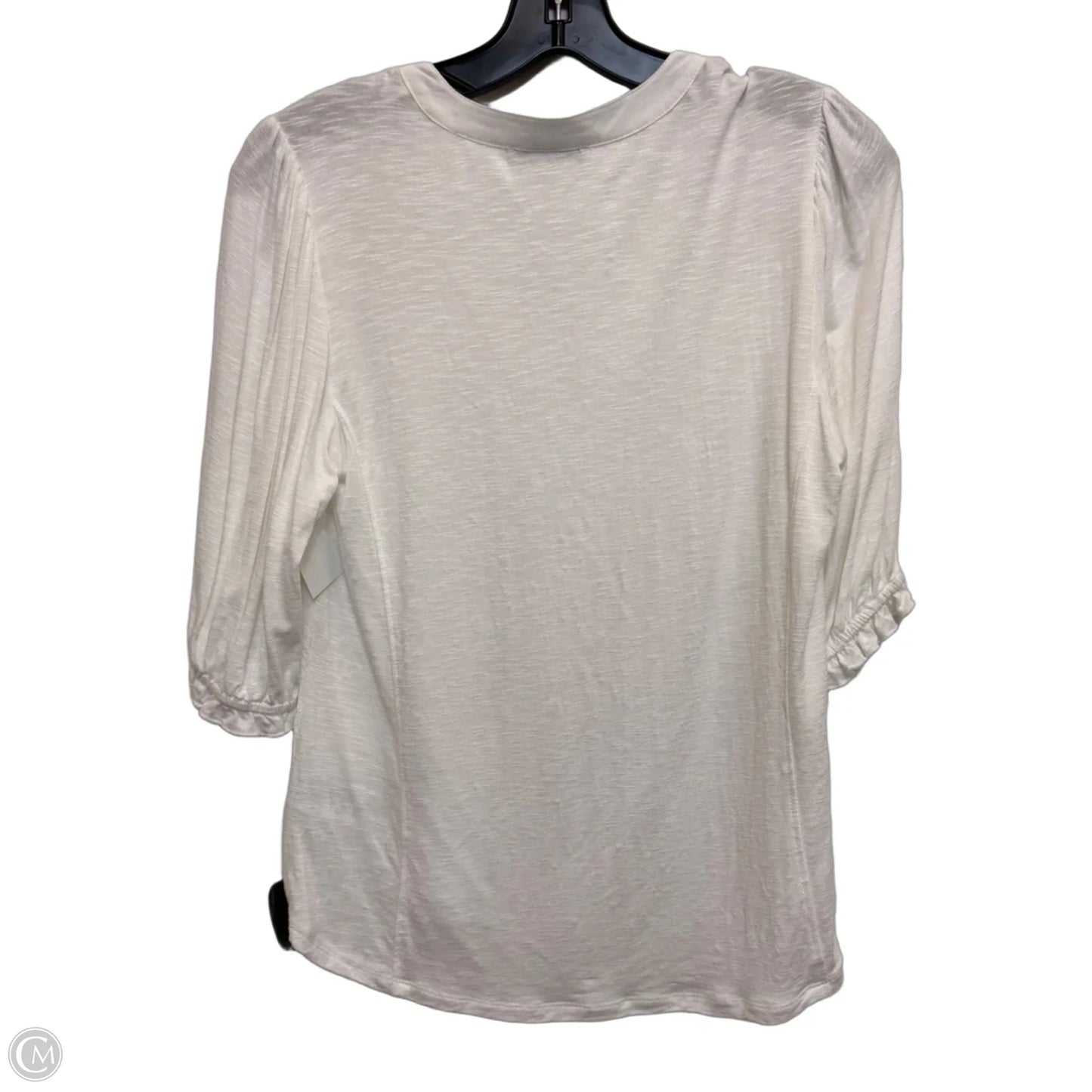 Top Short Sleeve By Democracy In Cream, Size: S