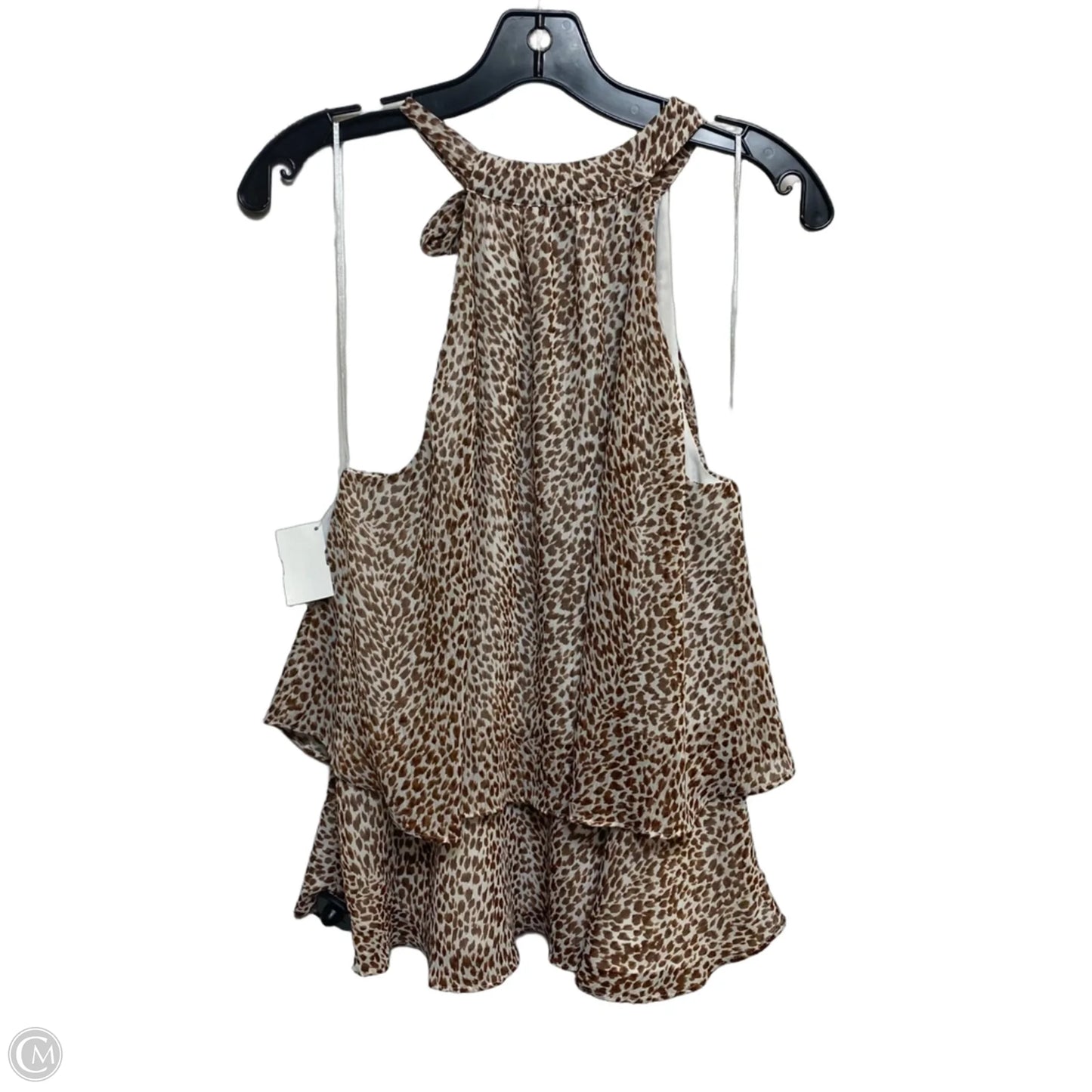 Top Sleeveless By Express In Animal Print, Size: S