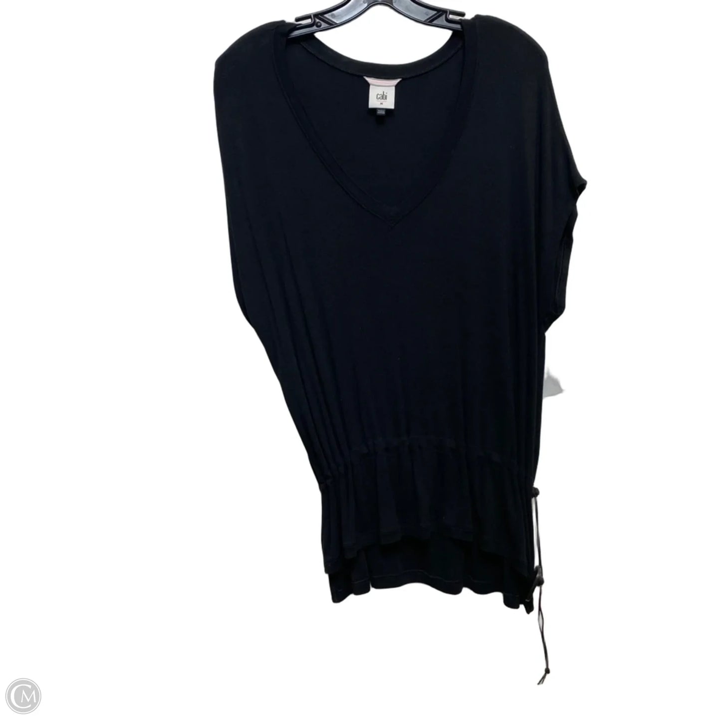 Top Short Sleeve By Cabi In Black, Size: M