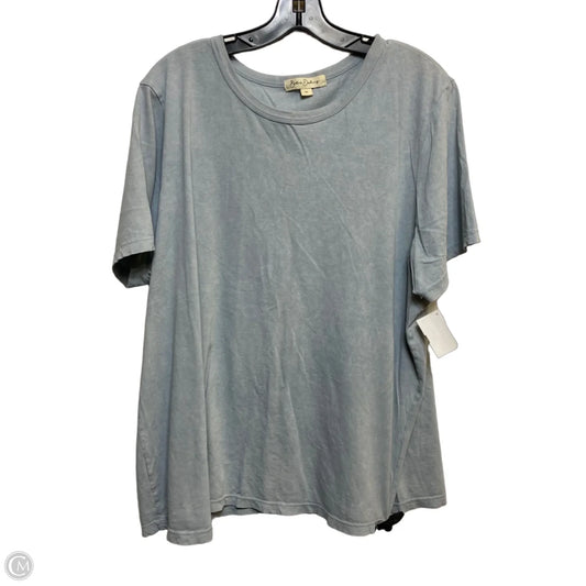 Top Short Sleeve Basic By Bellas Destiny In Blue, Size: 2x
