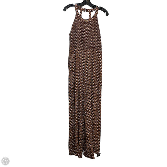 Jumpsuit By Jessica Simpson In Brown & Grey, Size: L
