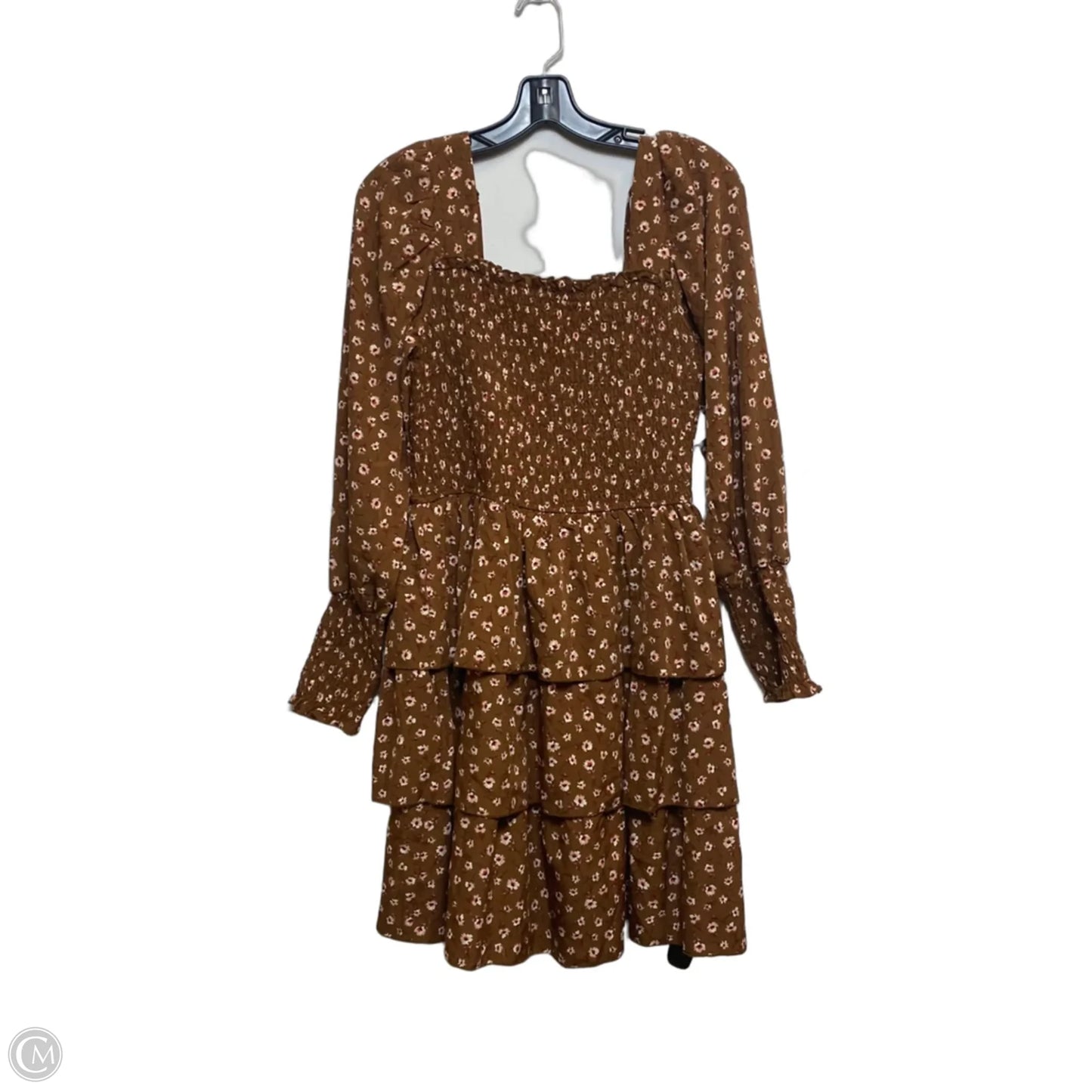 Dress Casual Short By Kirundo In Bronze, Size: M