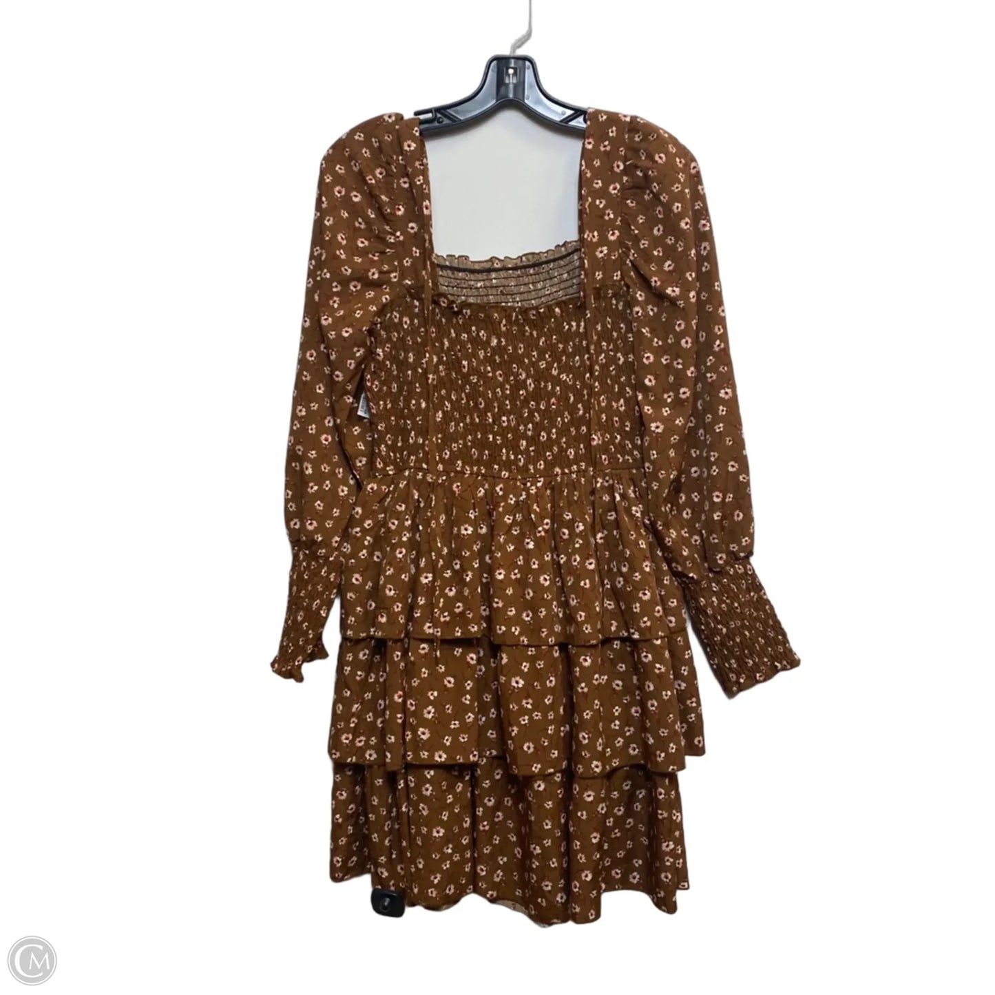 Dress Casual Short By Kirundo In Bronze, Size: M