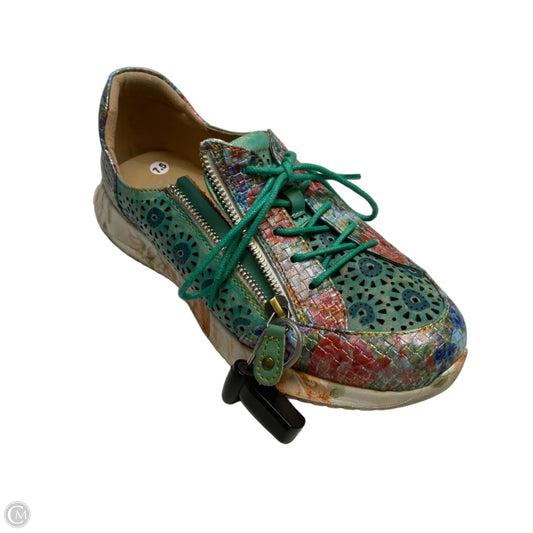 Shoes Sneakers By Spring Step In Green, Size: 7.5