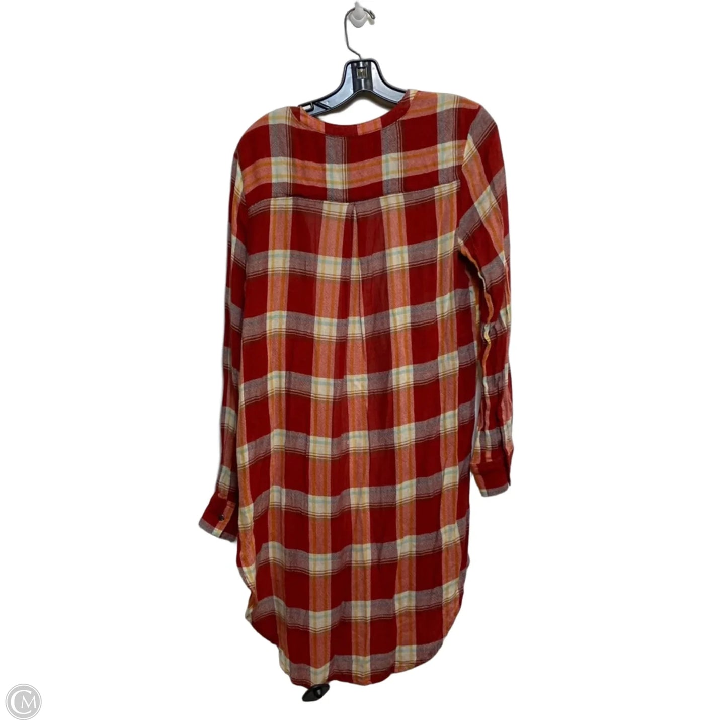 Tunic Long Sleeve By Akemi And Kin In Orange & Red, Size: M