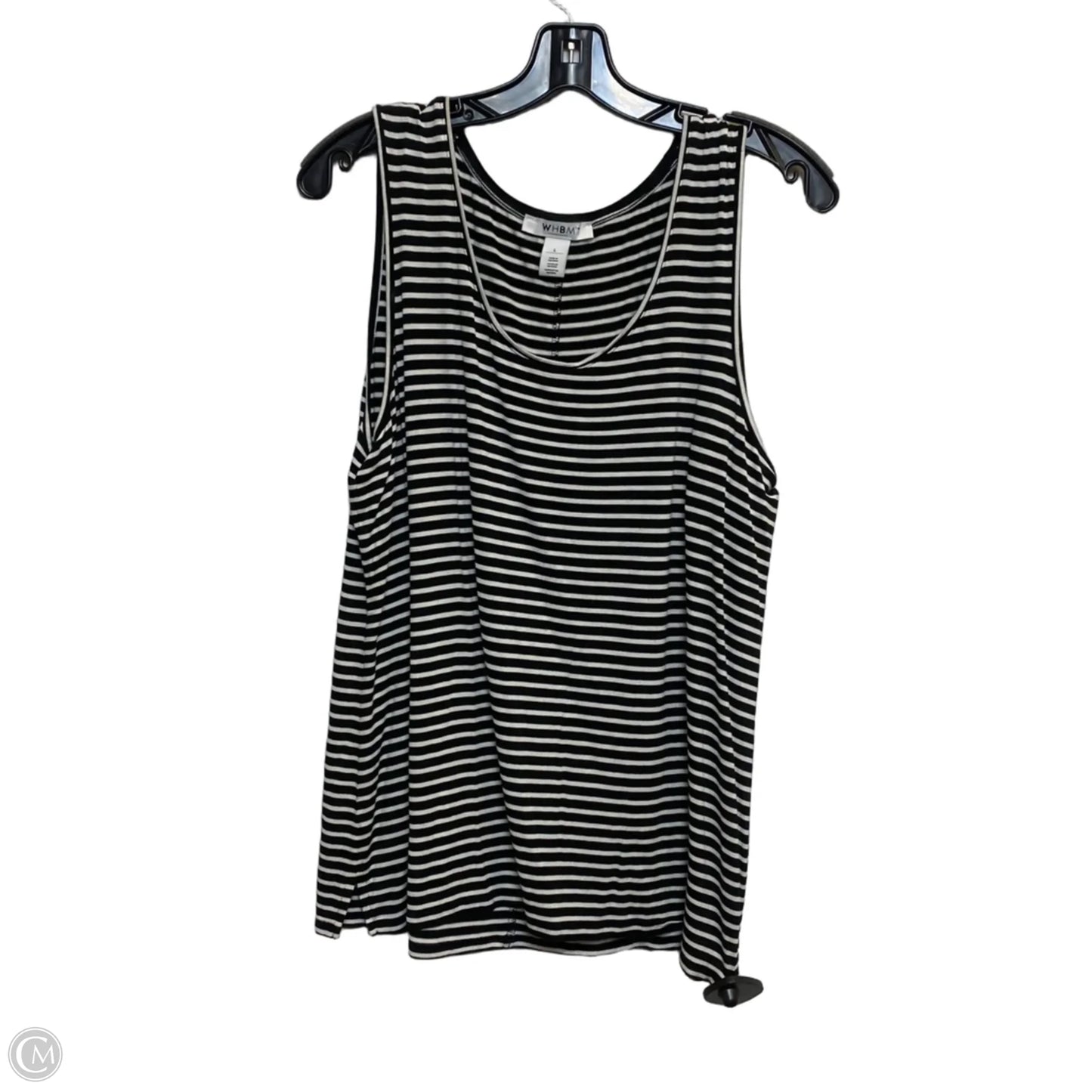 Top Sleeveless Basic By White House Black Market In Black & White, Size: L