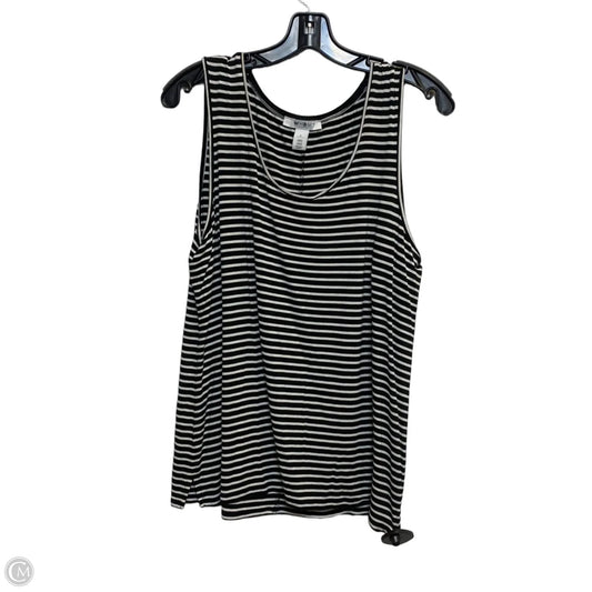 Top Sleeveless Basic By White House Black Market In Black & White, Size: L