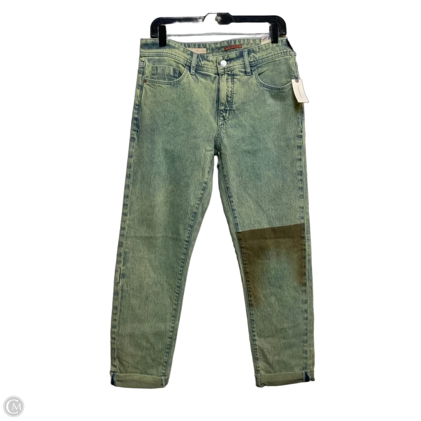 Jeans Boyfriend By Pilcro In Green Denim, Size: 6