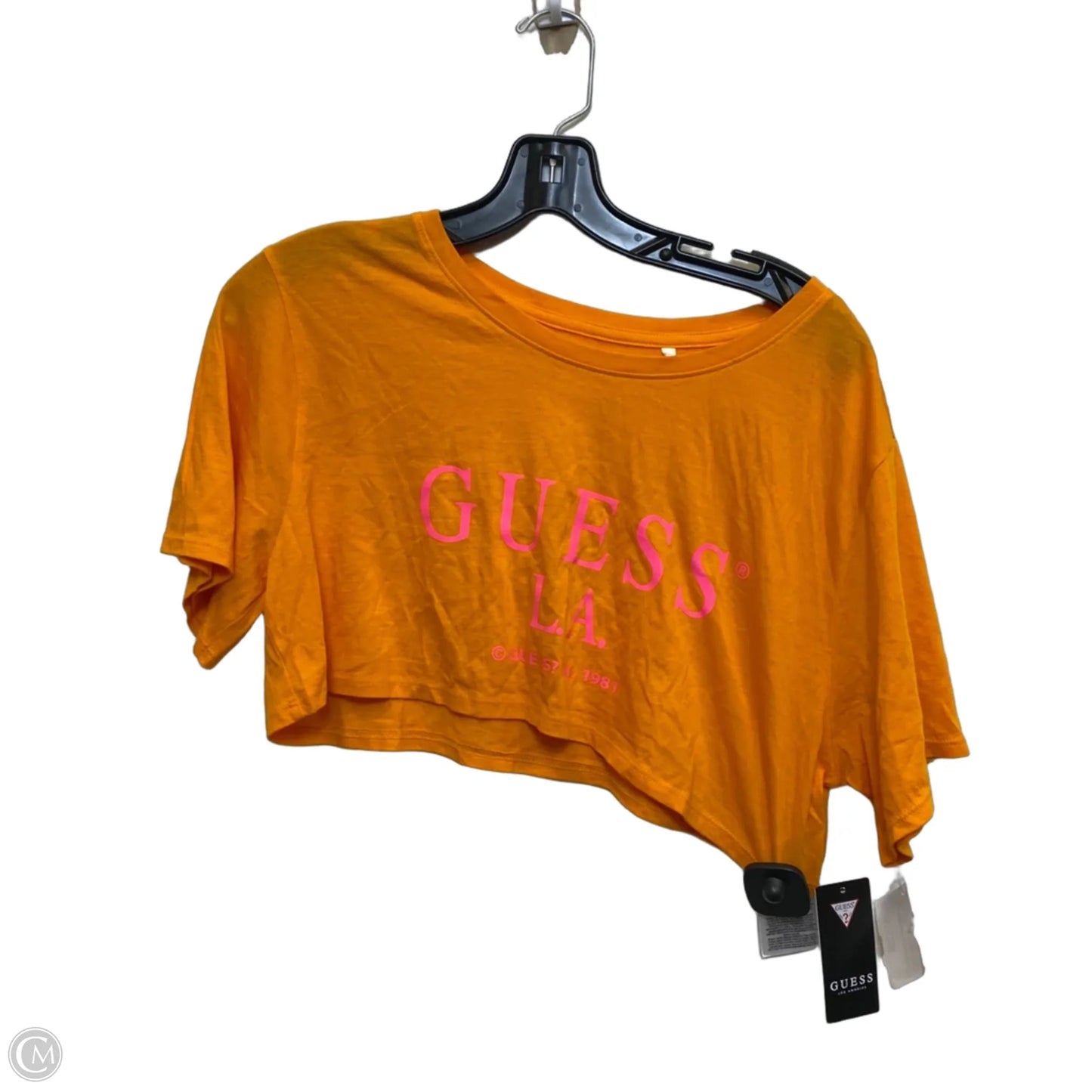 Top Short Sleeve By Gianni Bini In Cream, Size: L
