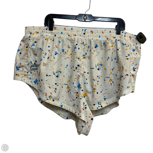 Athletic Shorts By Fabletics In Cream, Size: 2x
