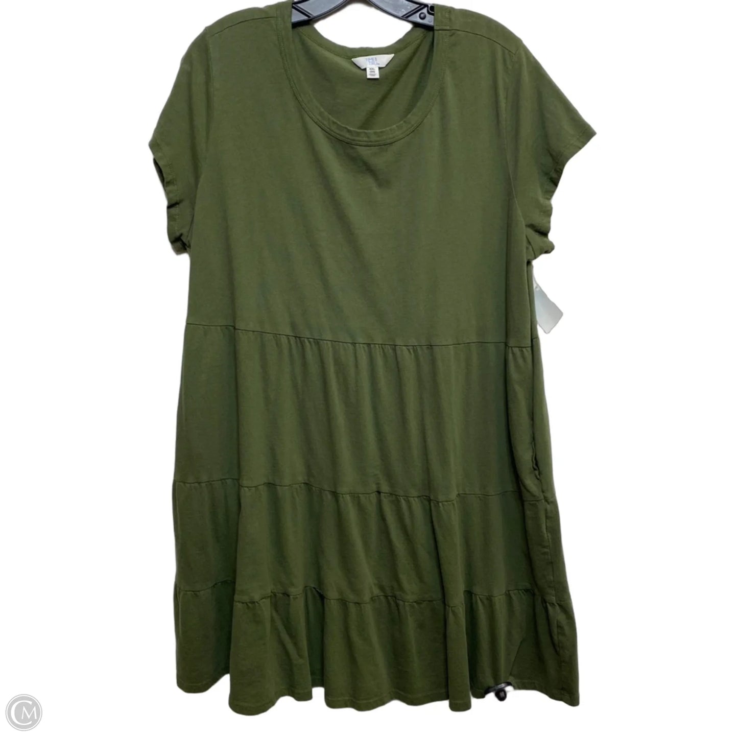 Dress Casual Short By Time And Tru In Green, Size: Xxl