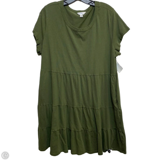 Dress Casual Short By Time And Tru In Green, Size: Xxl