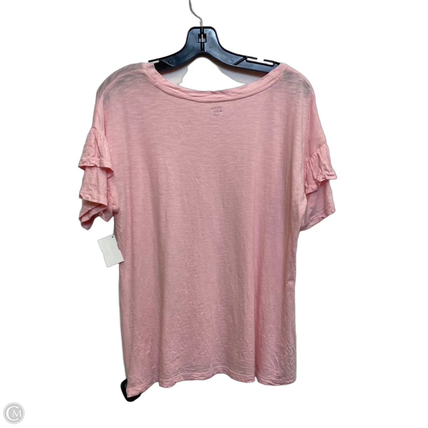 Top Short Sleeve By Crown And Ivy In Pink, Size: L