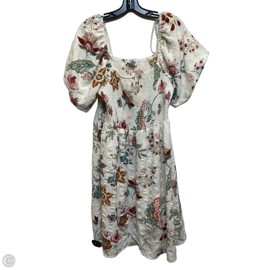 Dress Casual Short By Forever 21 In Cream, Size: 1x