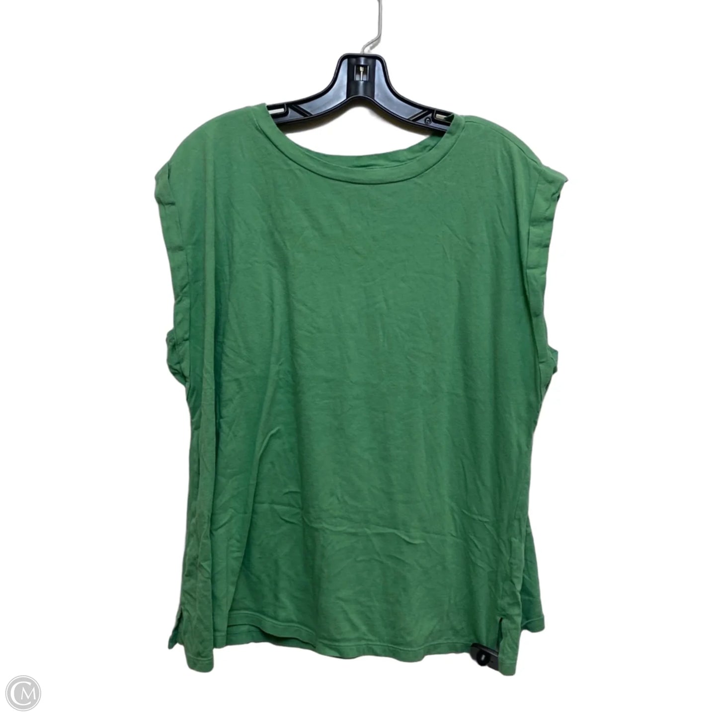 Top Sleeveless By Ava & Viv In Green, Size: 1x