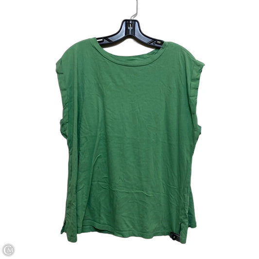 Top Sleeveless By Ava & Viv In Green, Size: 1x