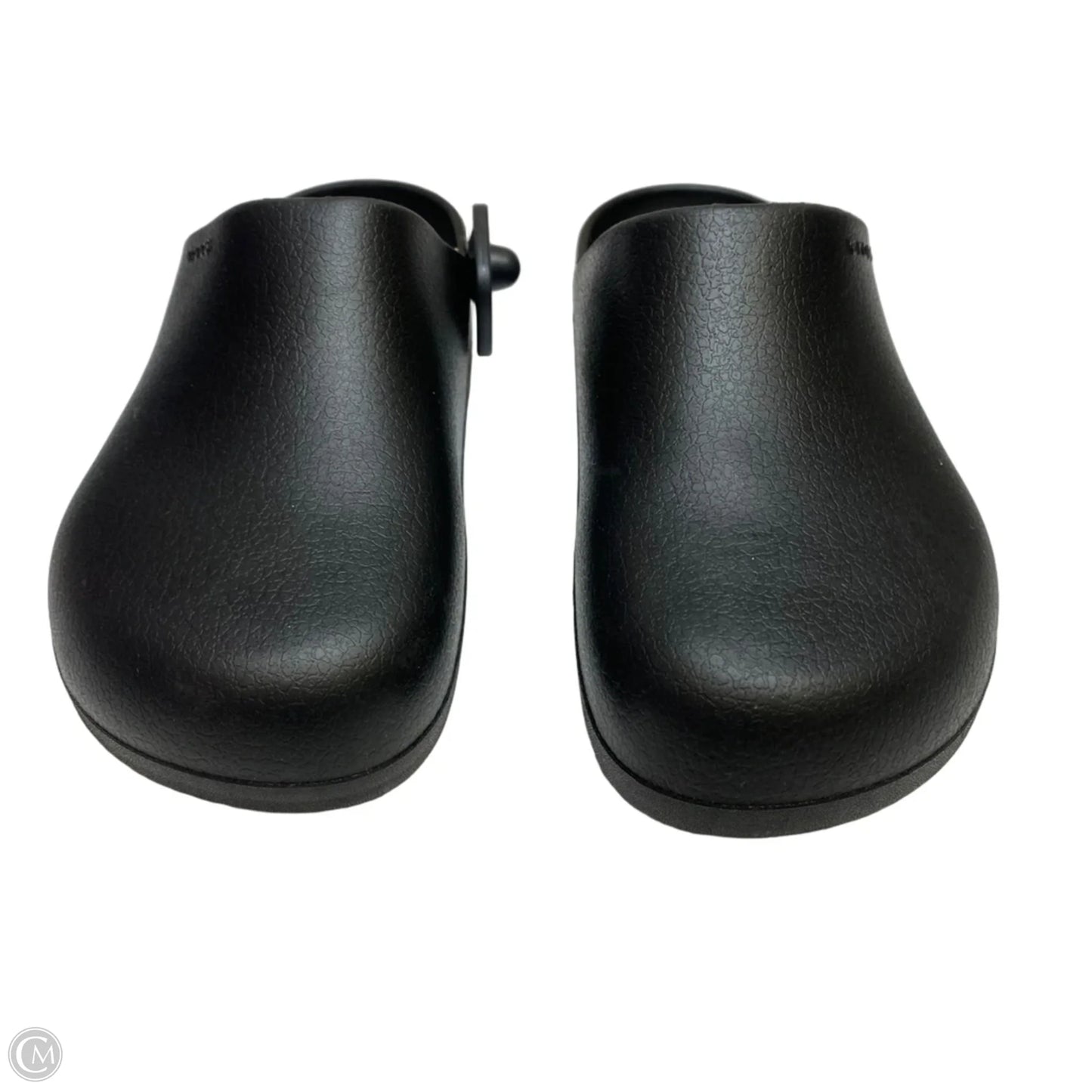 Shoes Flats By Crocs In Black, Size: 10