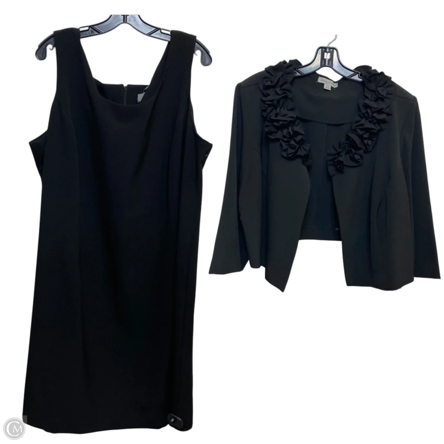 Dress Set 2pc By Dannyandnicole In Black, Size: 3x
