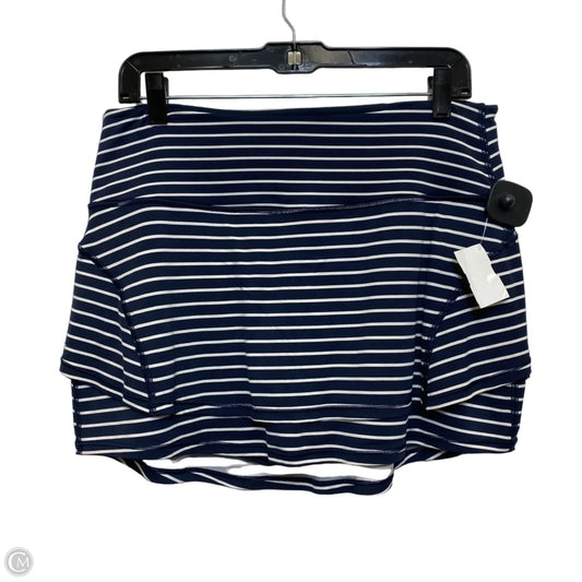 Athletic Skort By Athleta In Blue & White, Size: M