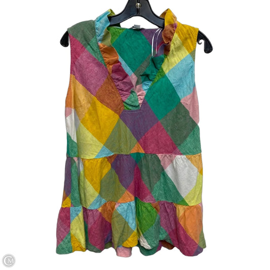 Top Sleeveless By Crown And Ivy In Multi-colored, Size: L