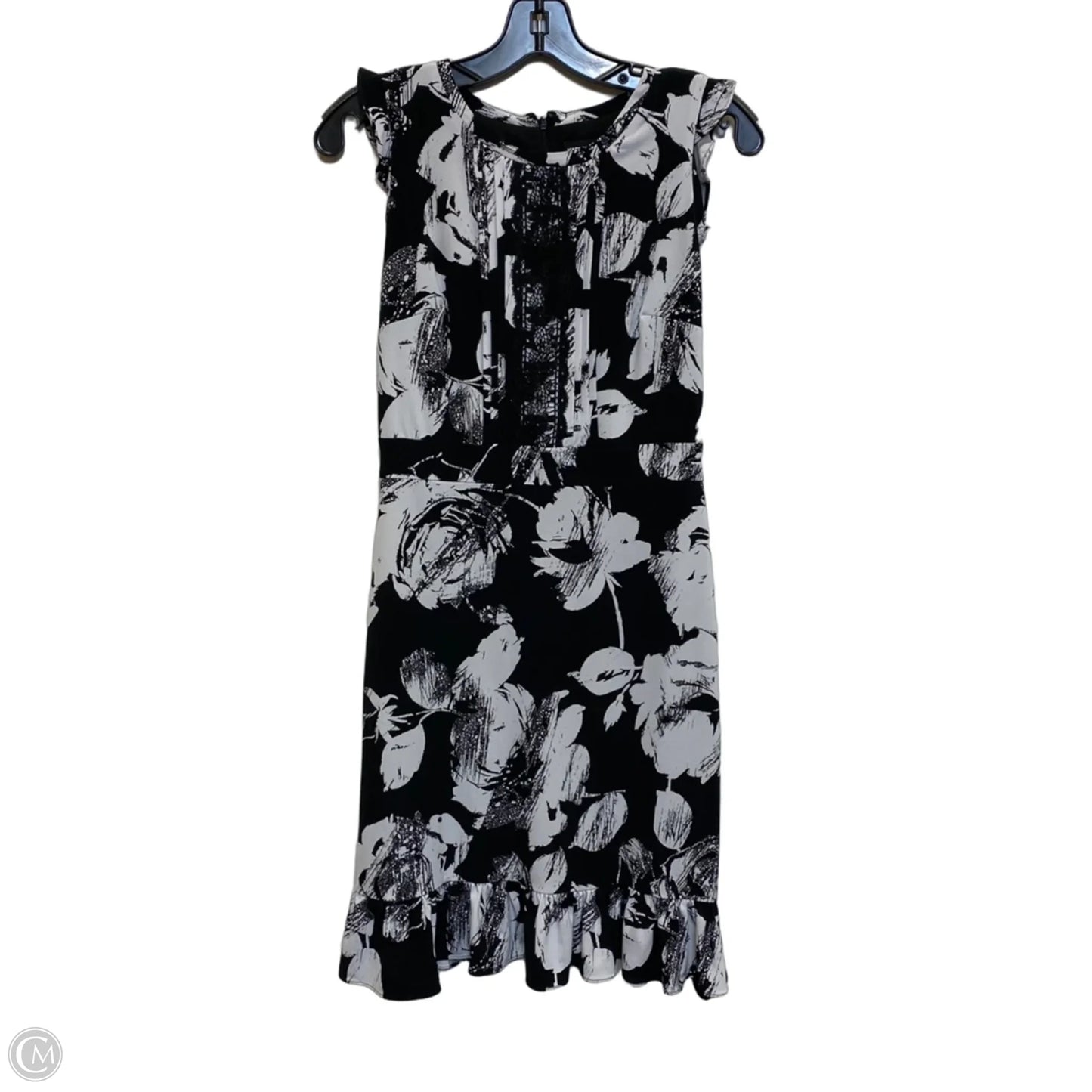 Dress Designer By Karl Lagerfeld In Black & White, Size: Xs