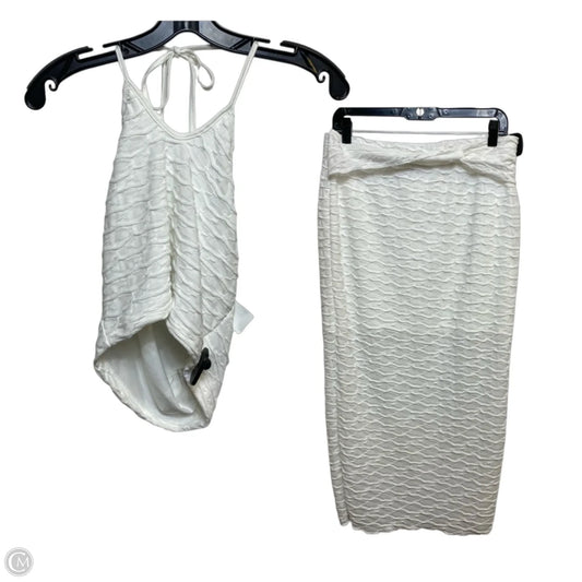 Skirt Set 2pc By Cmf In White, Size: L