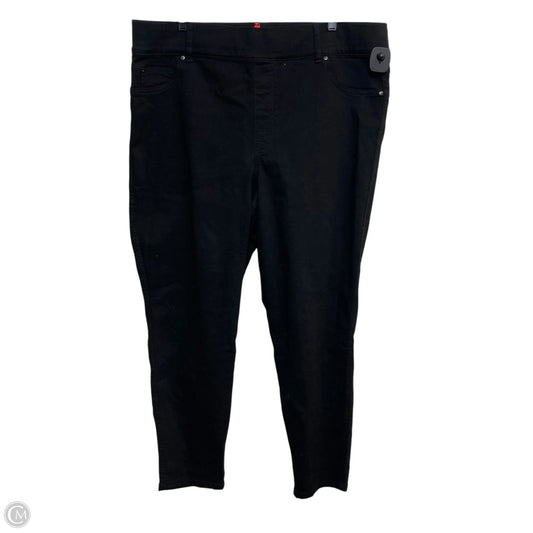 Jeans Skinny By Spanx In Black Denim, Size: 3x