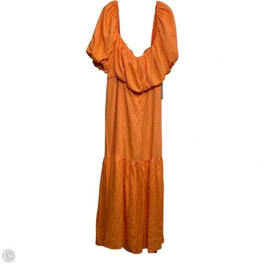 Dress Casual Maxi By Eloquii In Orange, Size: 3x