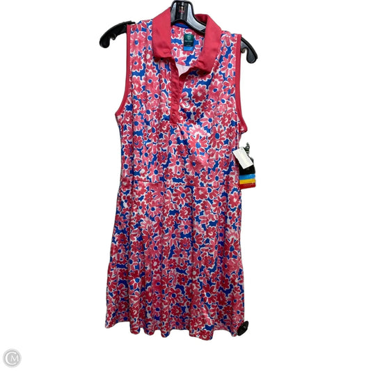 Athletic Dress By Pro Tour In Blue & Pink, Size: L