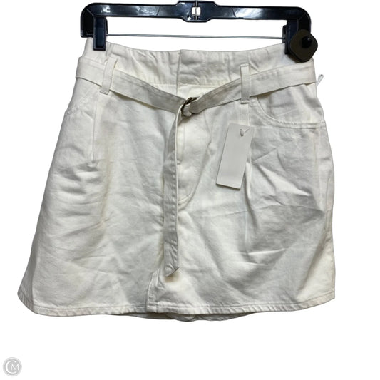 Shorts By Uniqlo In Cream Denim, Size: 4