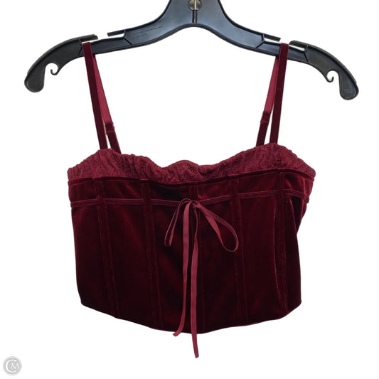 Top Sleeveless By Forever 21 In Red, Size: M