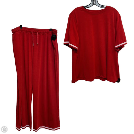 Lounge Set Pants By Cmf In Red, Size: Xxl