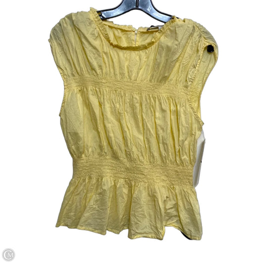 Top Sleeveless Designer By Joes Jeans In Yellow, Size: L