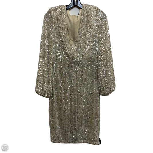 Dress Party Midi By Eliza J In Cream & Silver, Size: M