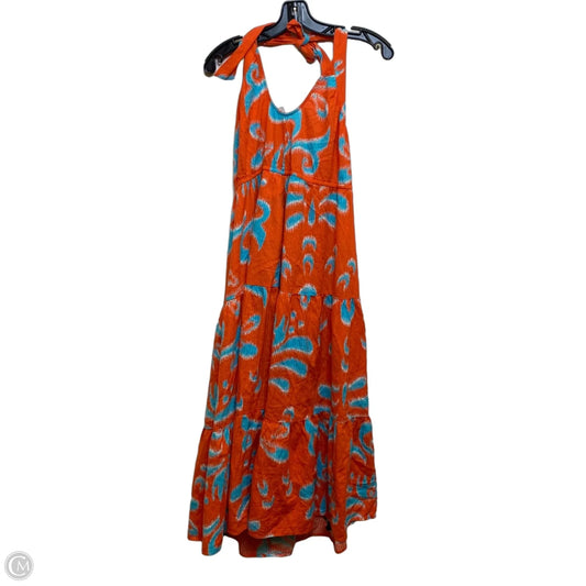Dress Casual Maxi By Crown And Ivy In Blue & Orange, Size: Sp