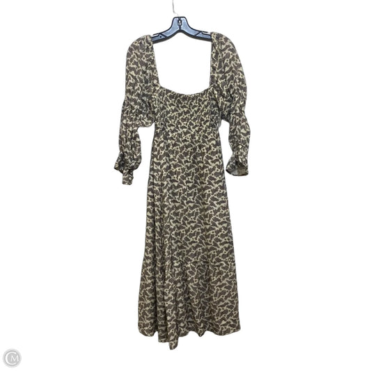 Dress Casual Maxi By Opt In Brown & Cream, Size: M