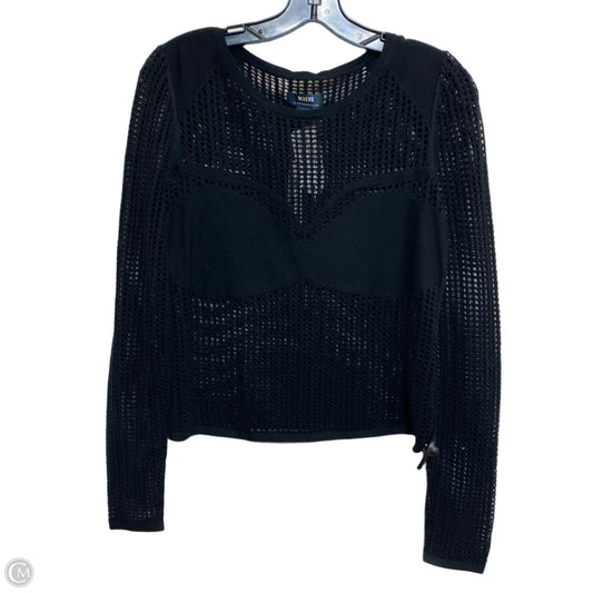 Top Long Sleeve By Maeve In Black, Size: S