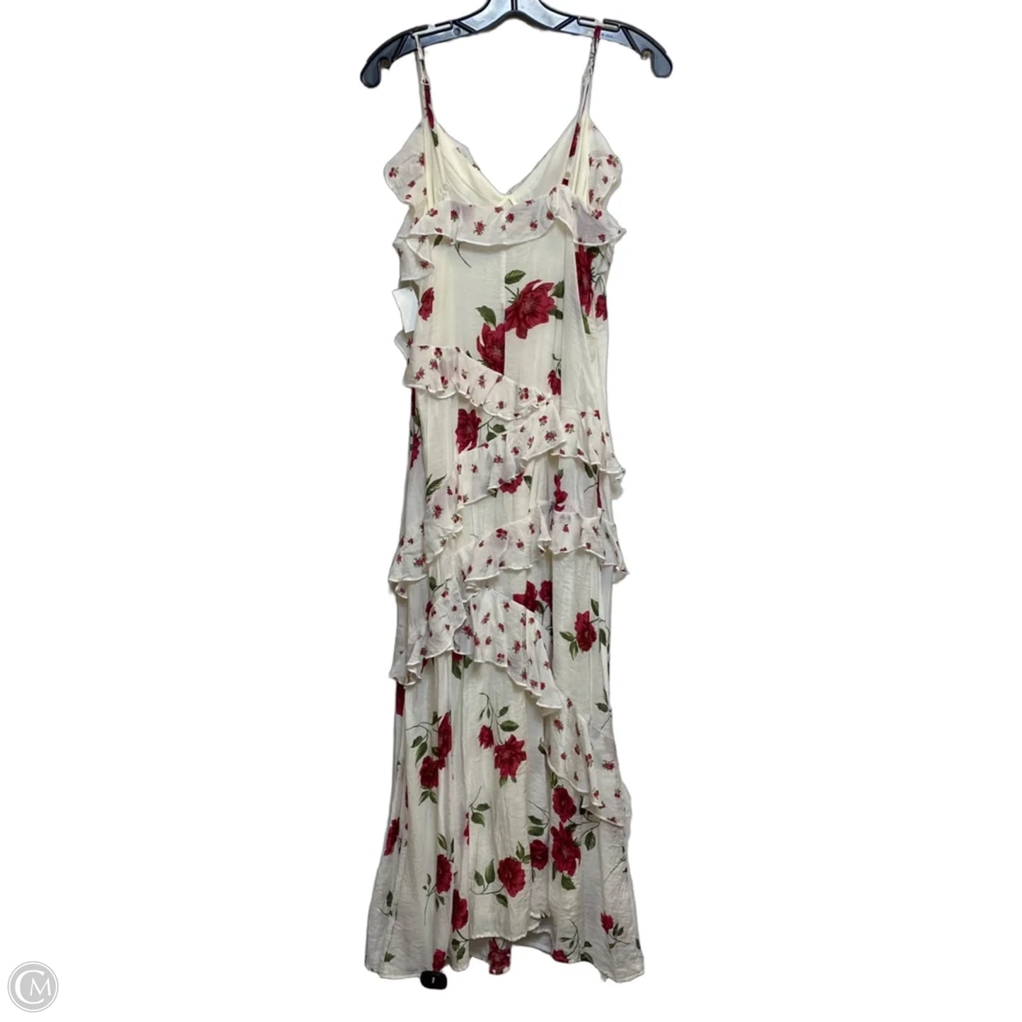 Dress Casual Maxi By Jessica Simpson In Red & White, Size: Xl