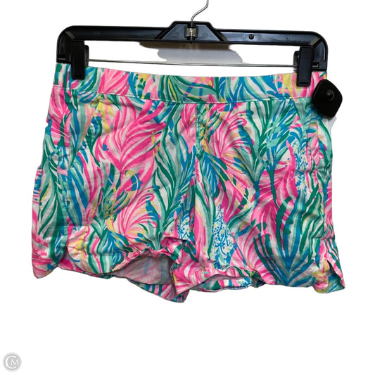 Shorts Designer By Lilly Pulitzer In Green & Pink, Size: Xs