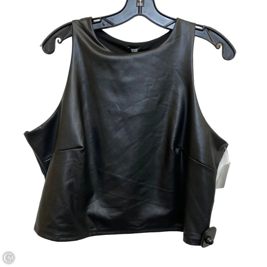 Top Sleeveless By Express In Black, Size: Xl